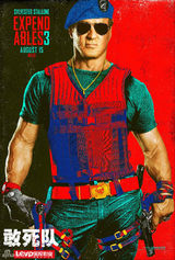 组图：电影《敢死队3》首发全阵容户外海报