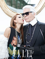 组图：2NE1成员CL写真 浓妆红唇露蛮腰