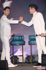 组图：歌手林昕阳发片 黄晓明“情侣装”助阵