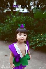 组图：最萌葫芦娃！包子脸小萝莉分身葫芦7兄弟