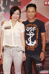 组图：《忠奸人》郭晋安田蕊妮宣传 女星刘思希短裙洩春光