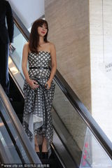 组图：柳岩抹胸裙优雅性感 提裙摆露脚背刺青