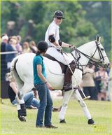 王子大对决！威廉哈里参加马球赛笑容满面(图)
