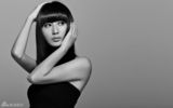 高清图：郭珍霓黑白大片曝光秀发飘逸眼神空灵