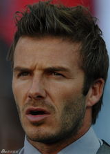 高清图：贝克汉姆现身球场 助阵英格兰德国之战