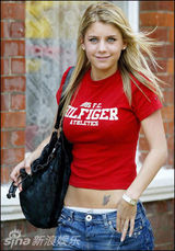 组图：英超阿森纳队沃尔科特女友梅兰妮-斯雷德