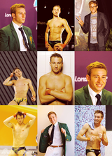 组图：奥运跳水冠军半裸展现运动之美