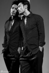 组图：李光洁时尚大片曝光 神情忧郁添熟男气质