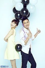 组图：王阳张佳宁搞怪写真 记录小夫妻幸福