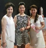 组图：宋祖英低调现身看话剧 与导演热聊