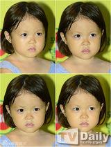 组图：秋小爱参加料理体验课 吃水果萌翻