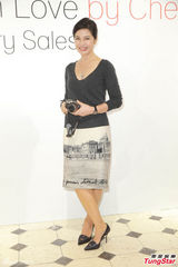 组图：钟楚红办慈善摄影展 不敢与周润发合作