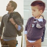 组图：美国4岁正太戴墨镜穿潮装 模仿明星走红