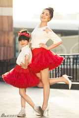 组图：毛林林“亲子”写真 与张籽沐宛如母女