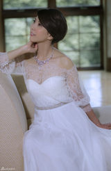 组图：许茹芸婚纱照曝光 透视蕾丝婚纱性感妩媚