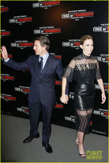 组图：《明日边缘》巴黎首映 阿汤哥男神风度