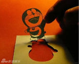 组图：剪纸艺术家心灵手巧 剪出吉卜力经典动画