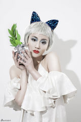 组图：江易珈化身“猫耳精灵” 优雅独舞显野性美