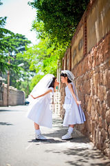 独家：汤镇业双胞胎女儿大甜大圆首曝光