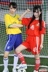 组图：SNH48为世界杯预热 坚信国足定会崛起