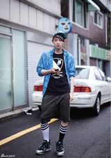 策划：韩版长腿偶吧 把长裤穿成九分裤的男人们