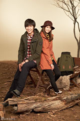 高清组图：李敏镐与少时允儿秋冬写真灿烂温暖