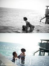 组图：Wondergirls先艺蜜月写真与新郎甜蜜亲吻