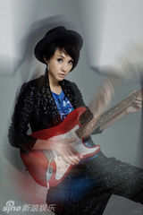 幻灯图：孔琳创意拜年写真 大秀英伦摇滚风