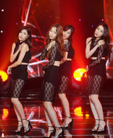 组图：T-ara等女团性感献唱 紧身打歌服露蛮腰