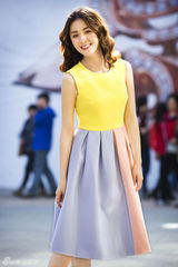 组图：毛林林时尚街拍化身阳光少女