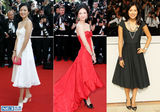 组图：霓裳轻舞东方美 戛纳红毯上的中国女星