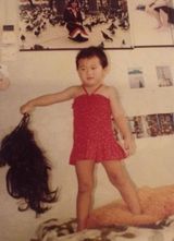 黄磊童年女装照酷似多多[6\/13]策划:看帅爸变身