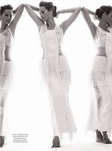 组图：超模克莉丝蒂黑白大片 丝丝性感诱惑挑逗