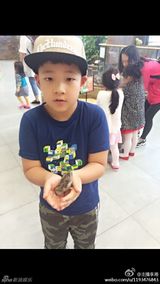 组图：李湘玩嗨韩国动物园 石头妹妹俏皮可爱
