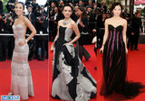 组图：霓裳轻舞东方美 戛纳红毯上的中国女星