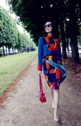 组图：殷旭巴黎时尚街拍曝光 演绎都市女郎