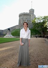 组图：章子怡赴英皇家慈善晚宴 赞威廉王子亲切