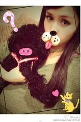 组图：柯震东绯闻女友私照 大眼可爱长发清纯