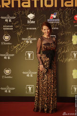 组图：蔡少芬亮相红毯 豹纹透视礼服性感魅惑