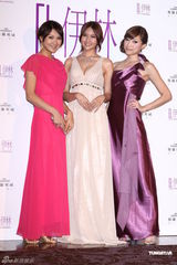 组图：林嘉绮爆乳成台湾模特公司年会焦点