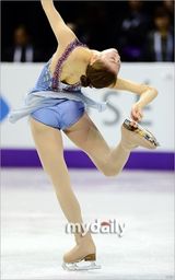 组图：金妍儿世界花样滑冰锦标赛短节目居首