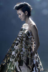 组图：孙燕姿雕镂金缕衣拍封面 自侃是人间凶器