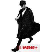 组图：耿乐黑白大片 野性逼人演绎致命诱惑