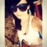 组图：柯震东绯闻女友私照 大眼可爱长发清纯