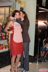 组图：乐基儿性感低胸 拒贺前夫黎明生日