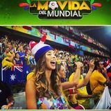 组图：智利新乳神助威世界杯 掀衣性感露胸