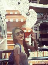 组图：度假好开森！Hebe晒素颜照变身森女系