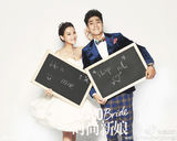 组图：袁成杰晒婚纱照娇妻陈芊芊首曝光 十一办婚礼