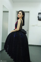 组图：秦岚复古礼服看秀 蓬裙高贵轻盈