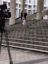 组图：网曝姚笛片场照 全程黑脸要求清场